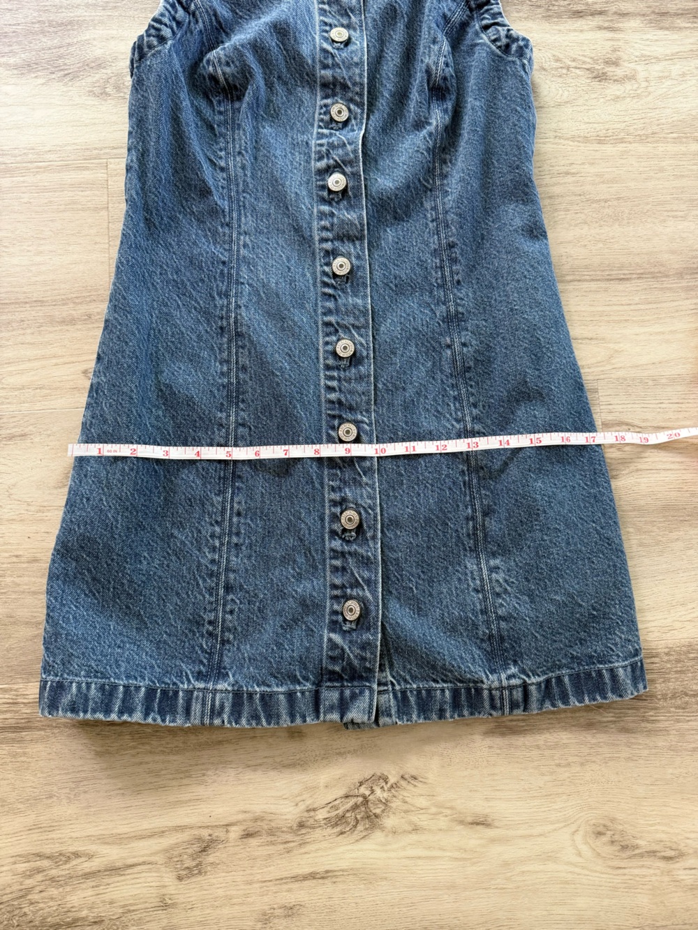Abercrombie & Fitch Blue Button-Front Denim Dress - Picture 4 of 8